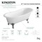 Aqua Eden Clawfoot Bathtubs, 66.94 L, 30.69 W, White/Oil Rubbed Bronze, Cast Iron VCTND673122ZB5 - alternate 2